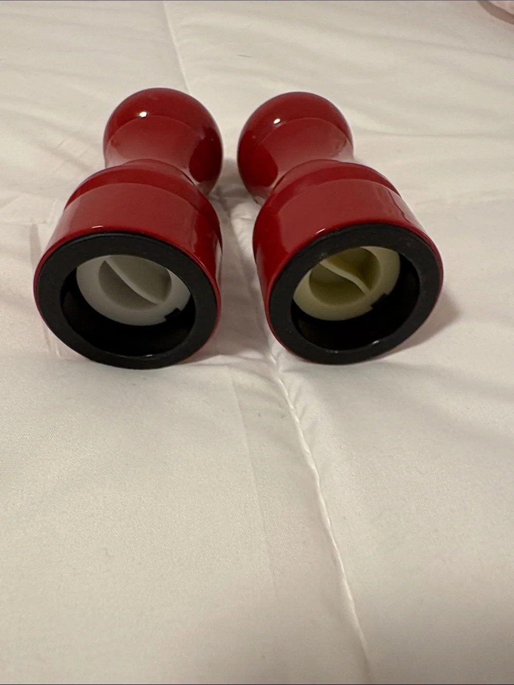 Longaberger Red Salt and Pepper Shakers